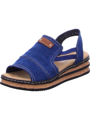 rieker Keilsandalette in blau