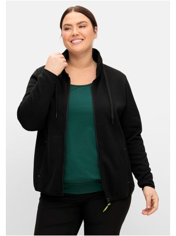 sheego Funktionsjacke in schwarz