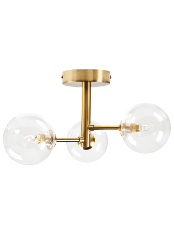 Beliani Deckenleuchten MARICAO in Messing - (W) 30 x (H) 19 x (L) 30 cm