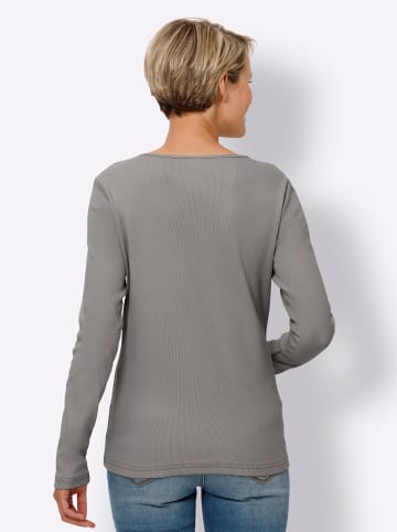 Sieh an! Langarm-Shirt in grau
