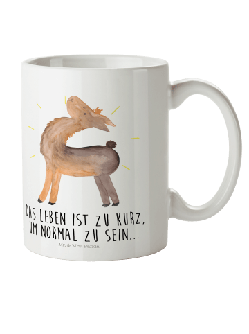 Mr. & Mrs. Panda Kindertasse Lama Stolz mit Spruch in Weiß