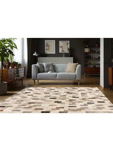Kayoom Wohnzimmer Teppich – Lavin 825 120 x 170 cm in grau - rechteckig