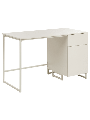 Beliani Schreibtisch LEXTON in Beige - (W) 120 x (H) 75 x (L) 60 cm