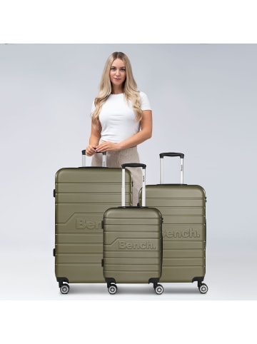 Bench Seattle 4 Rollen Kofferset 3-teilig in dark-olive