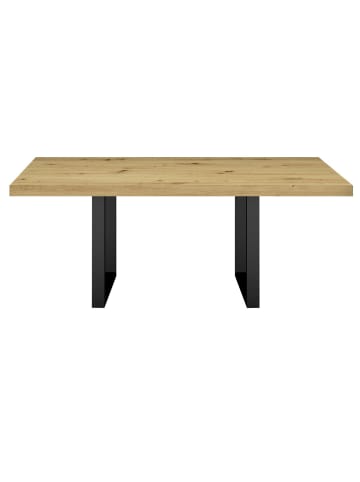 58 aufm Kessel ESSTISCH Elgin 3 210x80x100 Metall+Holzwerkstoff Schwarz/Asteiche