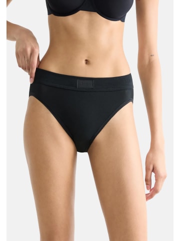 Sloggi Tai Slip Double Comfort T in Schwarz / weiß