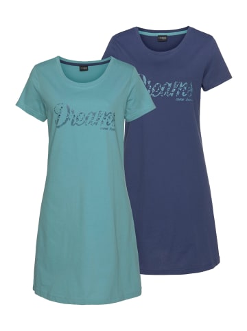 VIVANCE DREAMS Sleepshirt in blau, dunkelblau