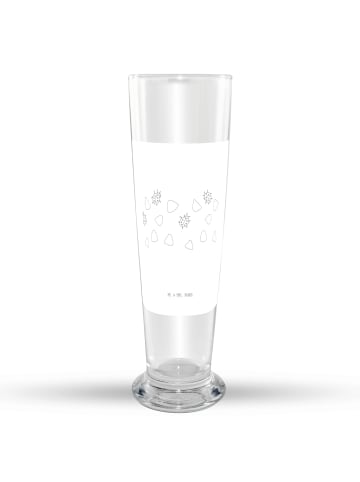 Mr. & Mrs. Panda Weizenbierglas Marienkäfer Design ohne Spruch in Weiß