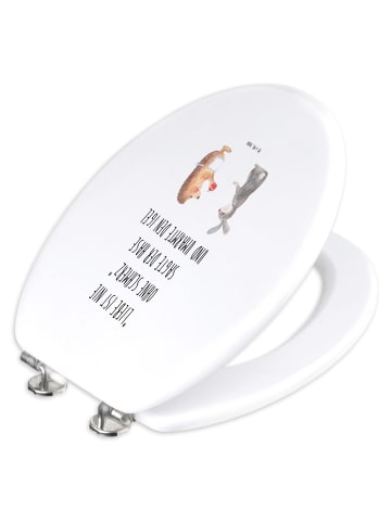 Mr. & Mrs. Panda Klobrille Hase Igel mit Spruch in Weiß