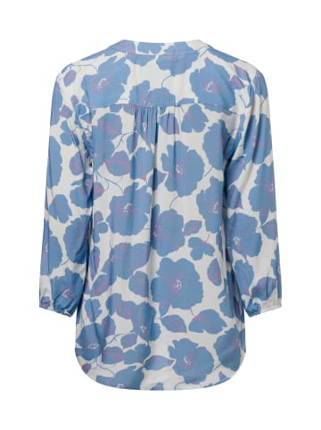 Franco Callegari Bluse Lola in hellblau weiß