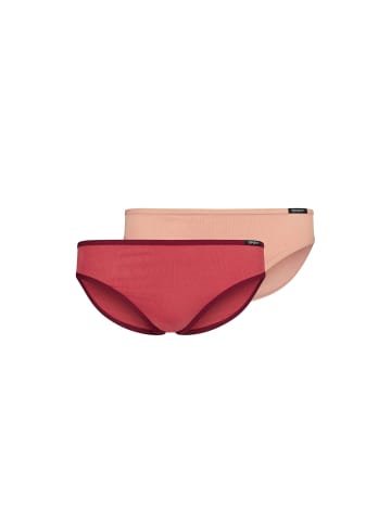 Skiny Slip 2er Pack in Rot/Rosa