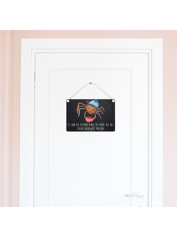 Mr. & Mrs. Panda Deko Wandbild Spinne Agathe Kaffee mit Spruch in Kreidetafel