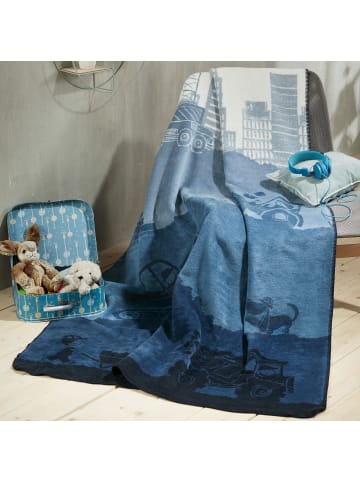 Erwin Müller Baumwollmischung Kinderdecke in blau