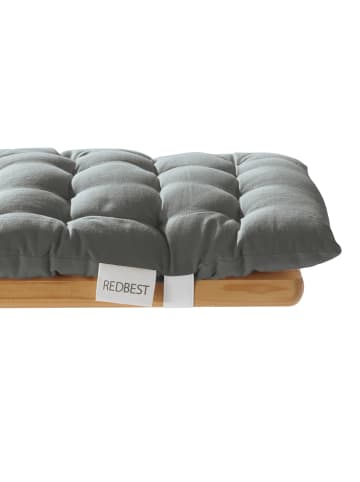 REDBEST Baumwolle Bierbank-Auflage 2er-Pack Seattle in grau
