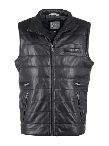 JCC Lederweste 3102179 in schwarz