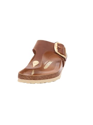 Birkenstock Pantolette Gizeh in Cognac