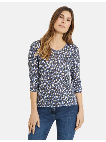 Gerry Weber T-Shirt 3/4 Arm in Atlantic/Navy Dots