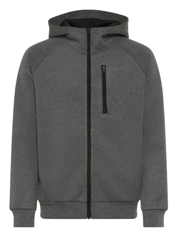 H.I.S. Kapuzensweatjacke in Anthrazit melange