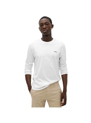 Hugo Boss Rundhals Langarmshirt für Herren in uni