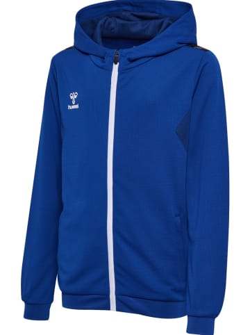 Hummel Kinder Trainingsjacke "Hmlauthentic Pl Zip Hoodie Kids" in Blau