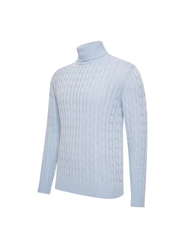 Cappuccino Italia Aosta Cable Pullover in Blau