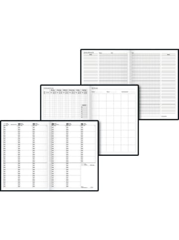 BRUNNEN Lehrerkalender 1 Woche/2 Seiten 2024/2025 ca. A5 17x24cm Baladek schwarz