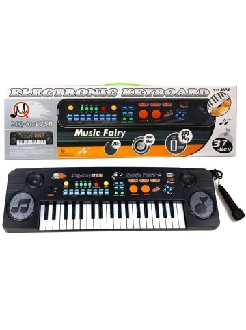 LEAN TOYS Keyboard MP3 Demo-Songs USB-Eingang 37 Tasten Spielzeug Mikrofon
