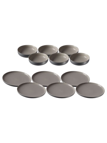 Ritzenhoff & Breker 12er Set Teller und Schalenset Jasper in – in grau