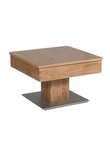 58 aufm Kessel COUCHTISCH Celene 67x67x43 höhenverstellbar;diagonal verschiebbar Wildeiche