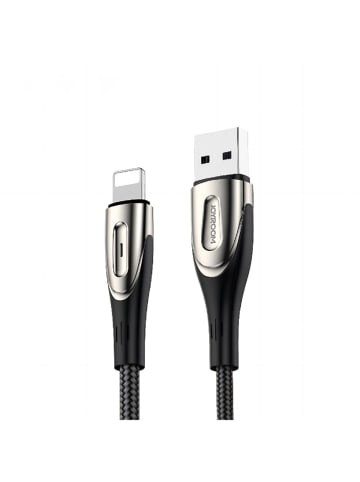 Wisam® USB-A/ Lightning 2,4A 3m Kabel mit Ladeanzeige schwarz
