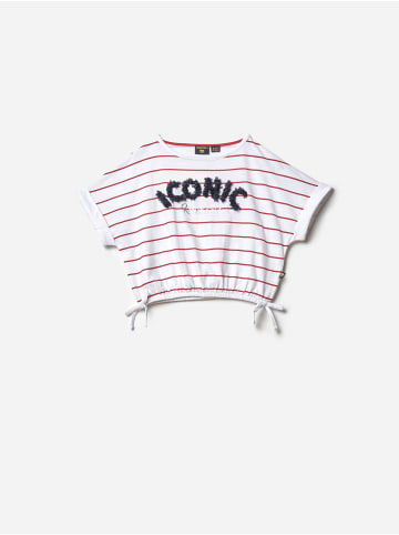 KOROSHI MÃ¤dchen t-shirt mit kurzen Ã¤rmeln in weiß