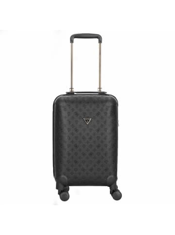 Guess Wilder 18 IN - 4-Rollen-Kabinentrolley 53 cm S (dark taupe logo) in schwarz