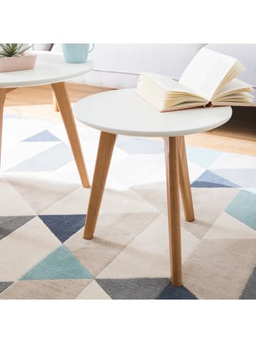 home24 Beistelltisch-Set Nilla I (2-teilig) in Matt Weiß