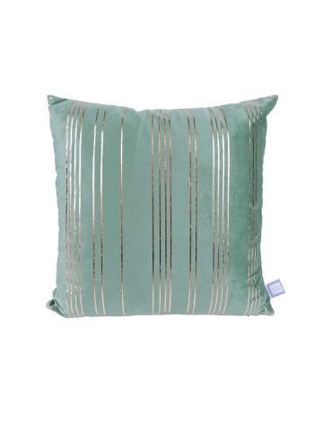 Kayoom Dekokissen & Decke - Tagesdecke Prisma 525 2er-Set in mint - gold