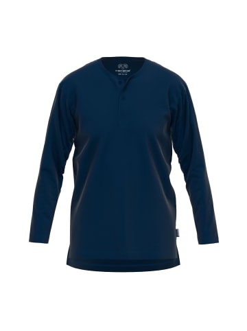 CECEBA Longsleeve Houston in blau-dunkel-uni