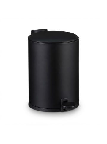 relaxdays Mülleimer Bad in Schwarz - 3 l