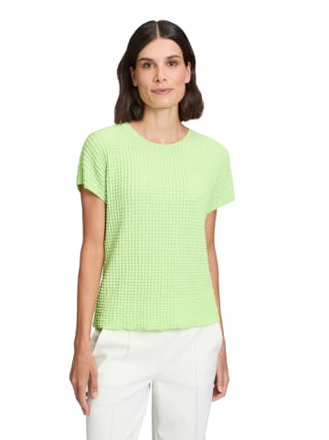 Betty Barclay Strukturshirt mit U-Boot-Ausschnitt in Opaline Green