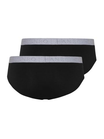 Hanro Slip Cotton Essentials in Black