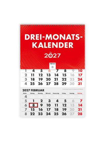 Trötsch Kalender - TRÖTSCH - Dreimonatskalender Drei-Monatskalender 2027
