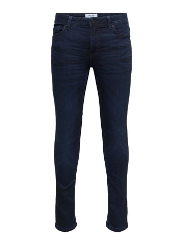 Only&Sons Slim Fit Jeans Basic Hose Denim Pants ONSLOOM Stoned Washed in Blau-2