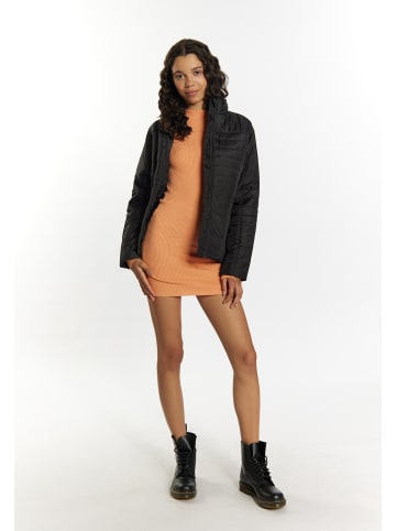 myMo Damen Leicht Wattierte Jacke in Schwarz
