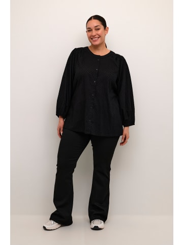KAFFE curve Langarm - Hemd KCrory in Black Deep