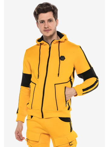 Cipo & Baxx Kapuzensweatjacke in YELLOW