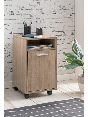 FineBuy Rollcontainer "SV51848" in Braun / Sonoma