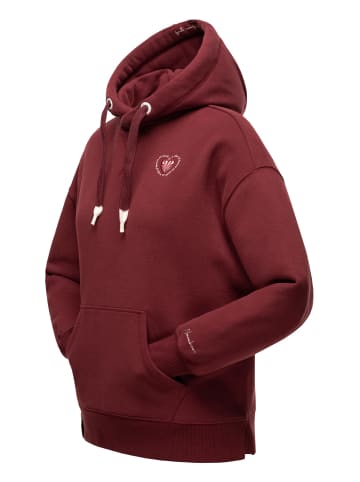 Navahoo Kapuzensweatshirt Goldfee in Bordeaux