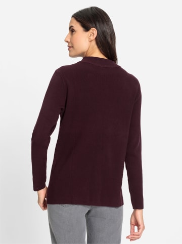WITT WEIDEN Stehkragen-Pullover in burgund