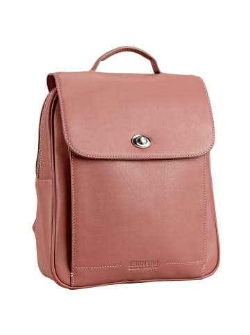 Leonhard Heyden Nizza City Rucksack Leder 34 cm altrosa