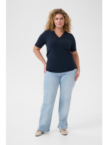 KAFFE curve T-shirt KCsofia Regular fit in Midnight Marine