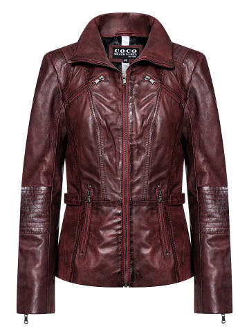 CBL Damen Lederjacke in rot