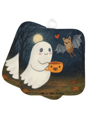 Mr. & Mrs. Panda Topfuntersetzer Gespenst Kaffee Design ohne Spruch in Weiß